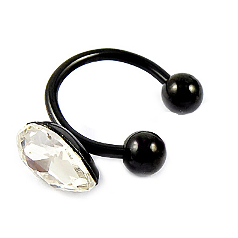 Rostfritt stål läppar näsa ring piercing smycken - 2