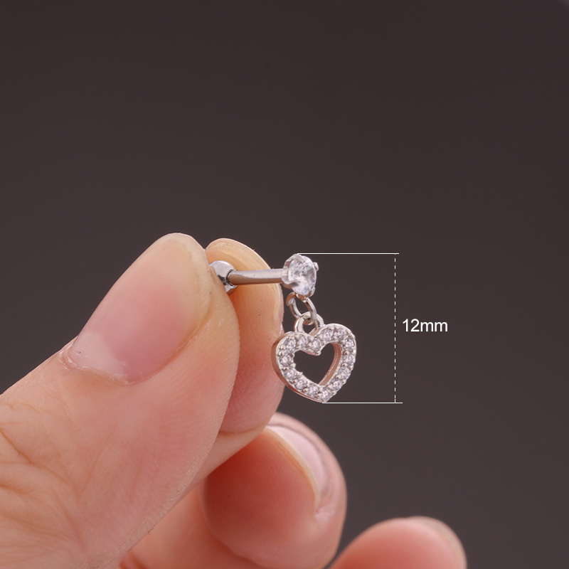  Tragus Piercing  Örhänge 1st CZ - 5