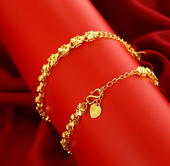 24K Guld FILLED gulddoublé armband 215*6mm
