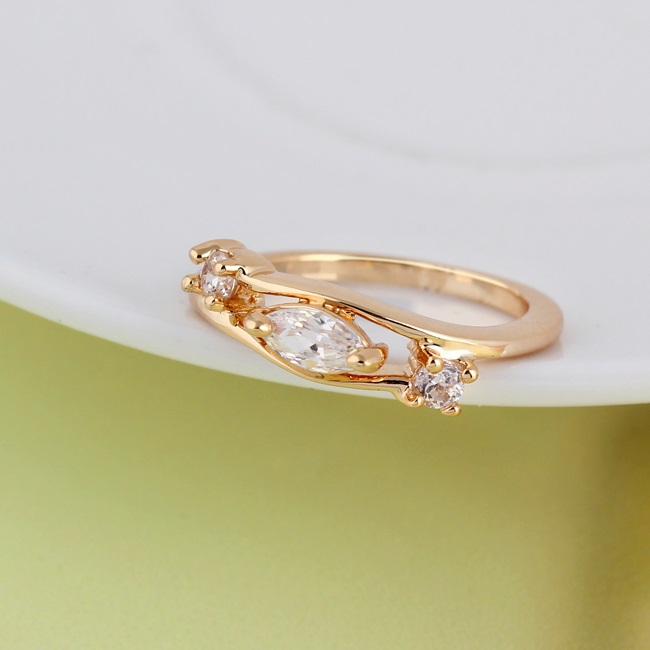 18K Gold Filled RING CZ - 2