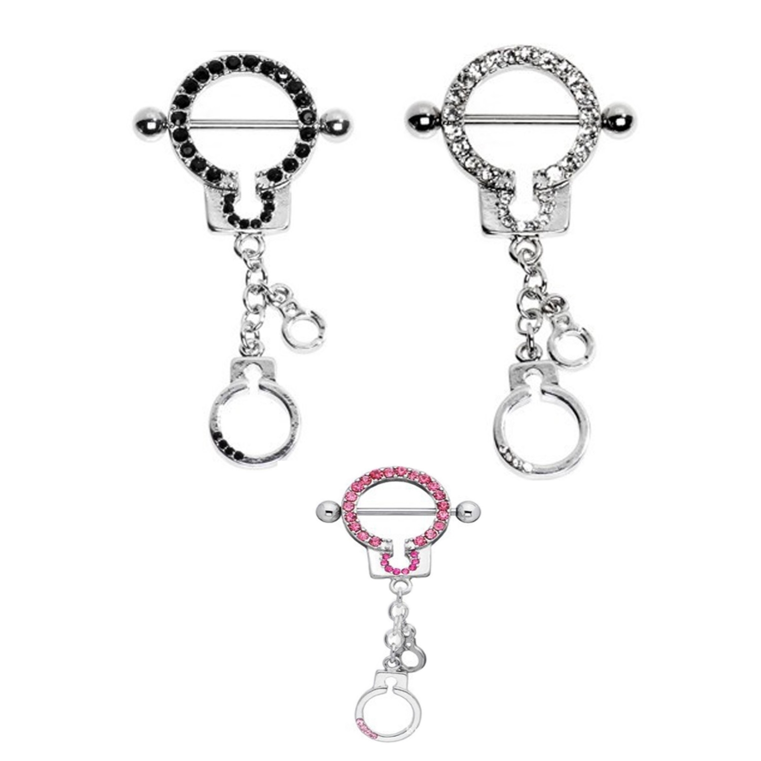 Nipple Ring Body Jewelry Handcuffs Breast Buckle - Angelodemon.se