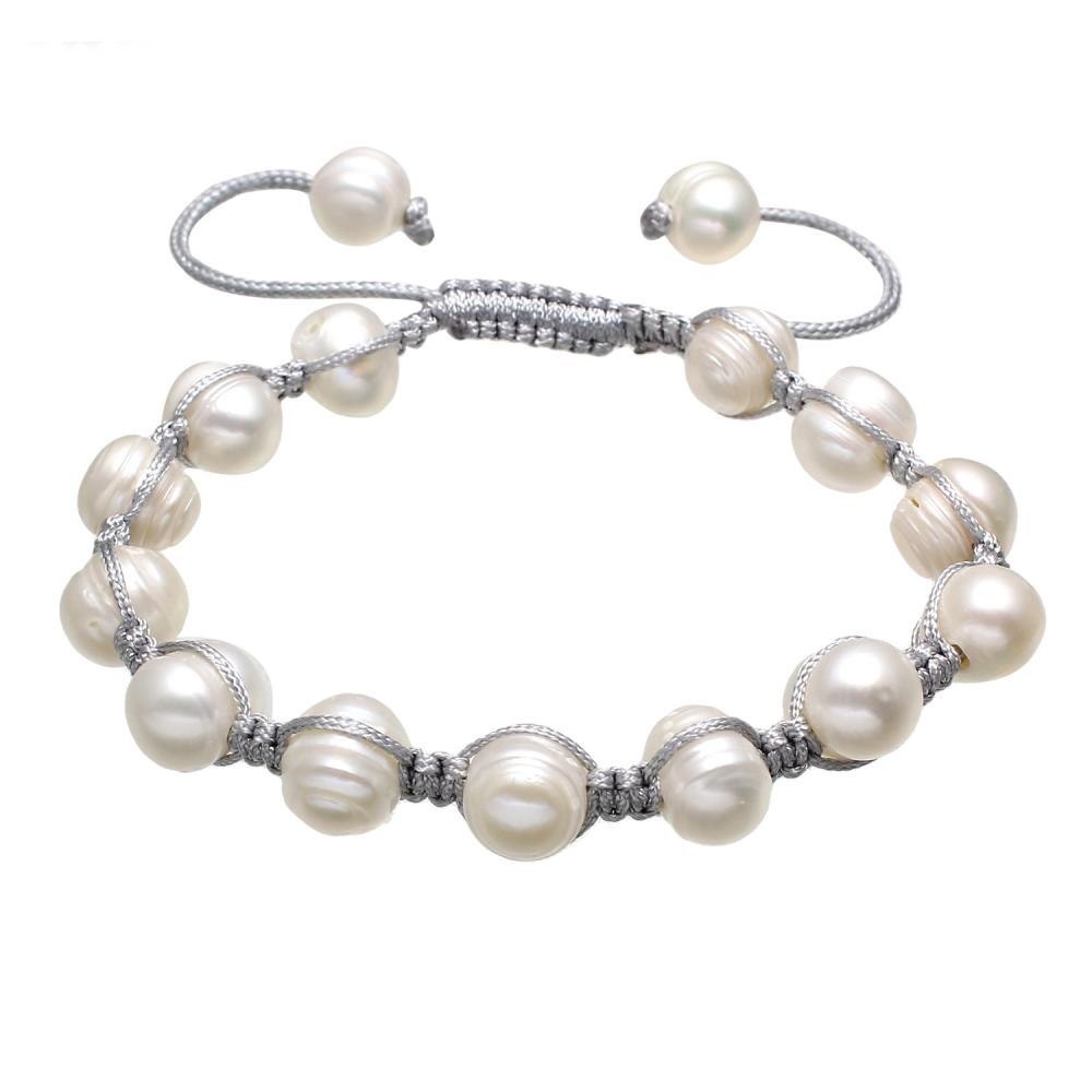 Bracelet Freshwater Pearl With Nylon
