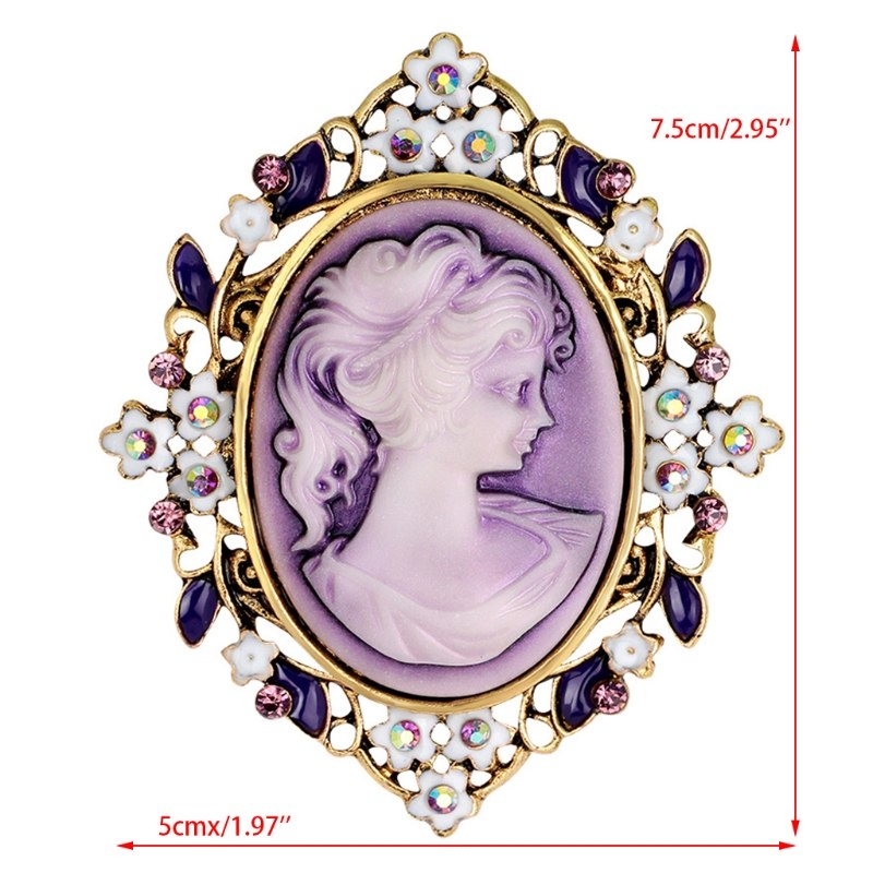 Vintage Cameo Elegant Brooch - 2