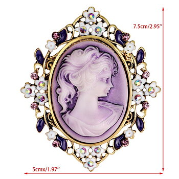 Vintage Cameo Elegant Brooch
