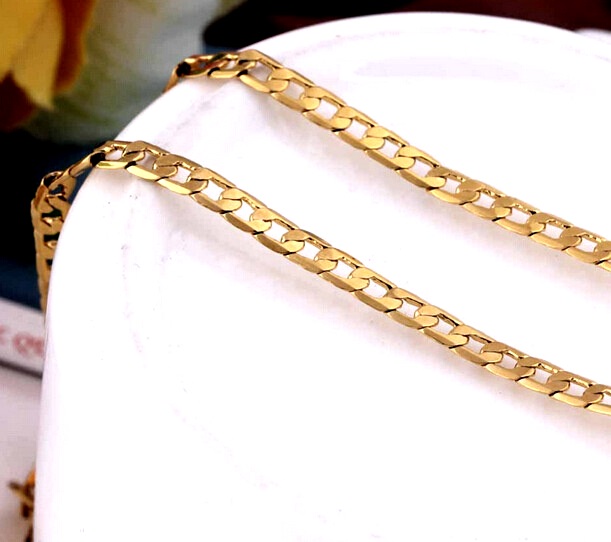 18K Guldfyllda Guld Filled HALSBAND 45CM*10MM - 4