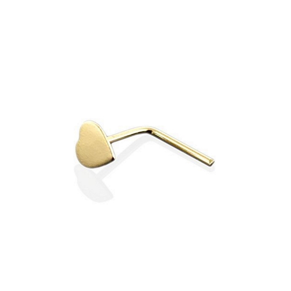 9K Gold L-Shaped Top ball Nose - 2