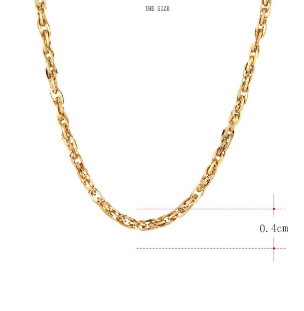 Rostfritt stål HALSBAND 4*500mm - 3