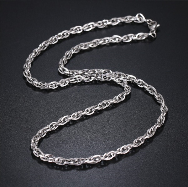 Rostfritt stål HALSBAND 4*500mm - 2