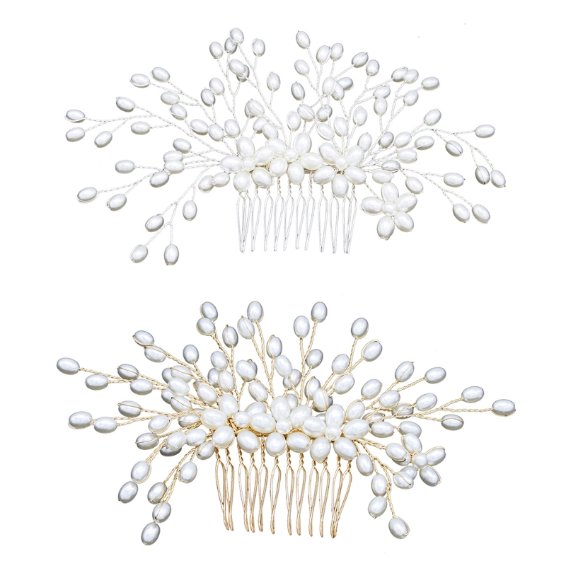 Bridal Pearl Flower Crystal Hair Pin