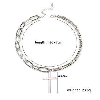 Rostfritt stål HALSBAND Kors