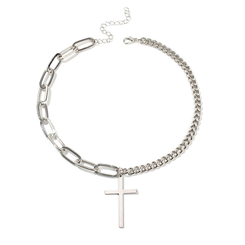 Rostfritt stål HALSBAND Kors