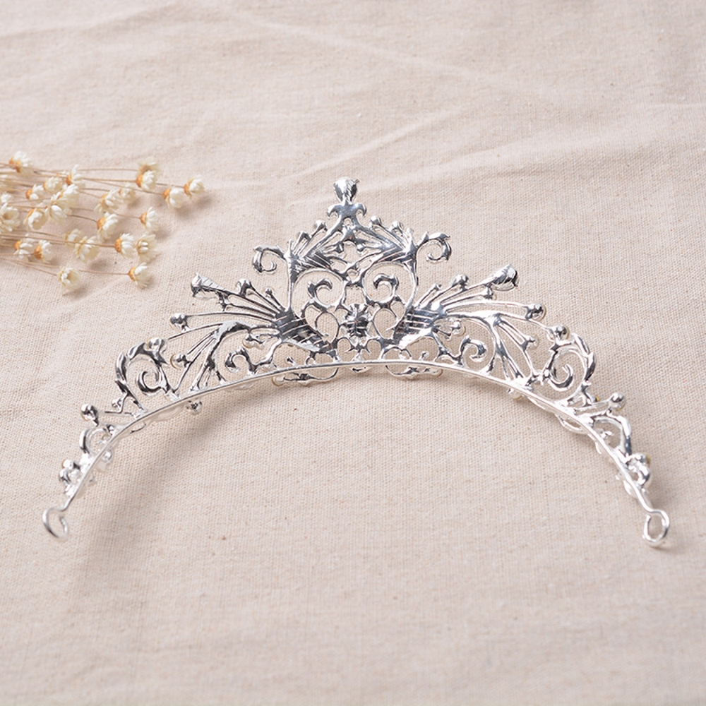 Kristall bröllop hår krona tiara - 3