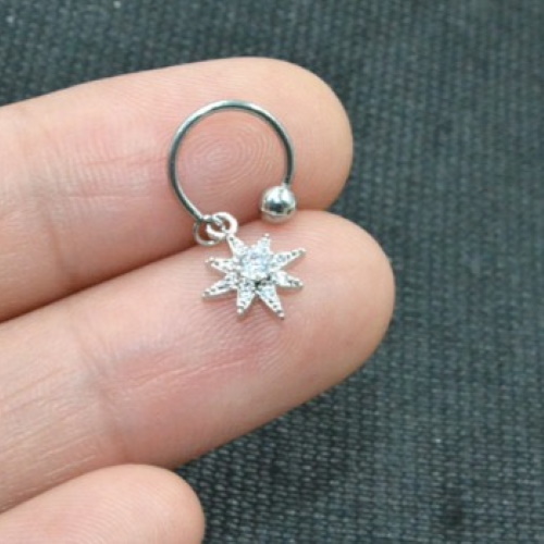  Tragus Piercing  Örhänge CZ 1st - 2