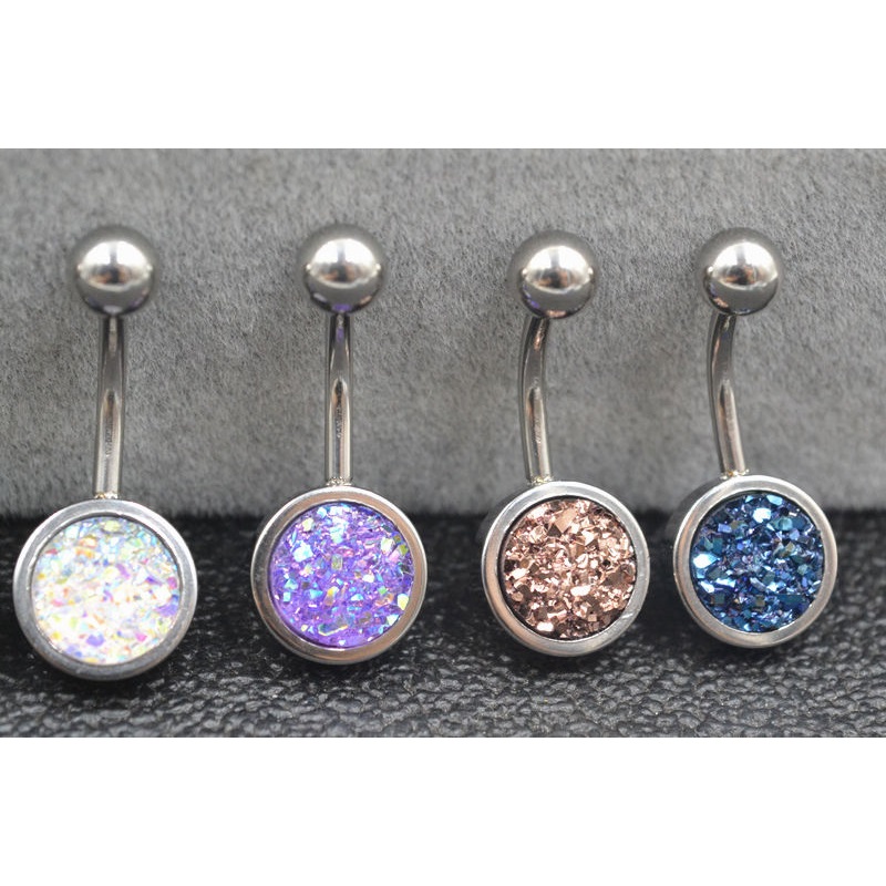 Navelpiercing glitter