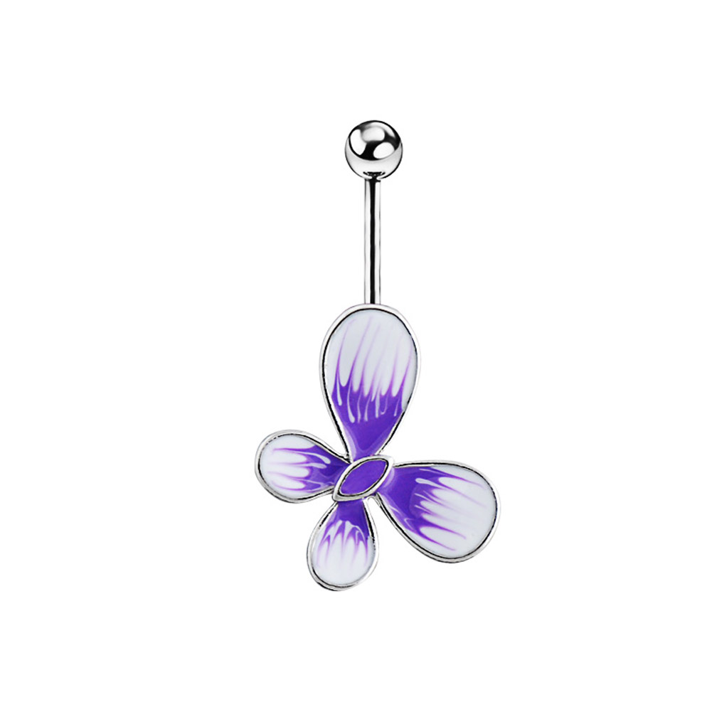 Navelpiercing blomma