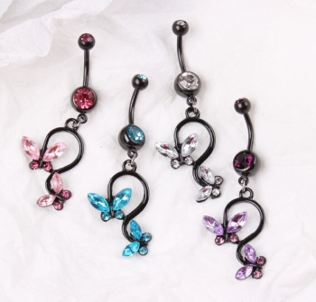 Navel Belly Button Ring Body Piercing Jewelry - 2
