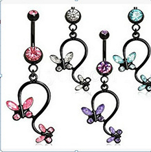 Navel Belly Button Ring Body Piercing Jewelry