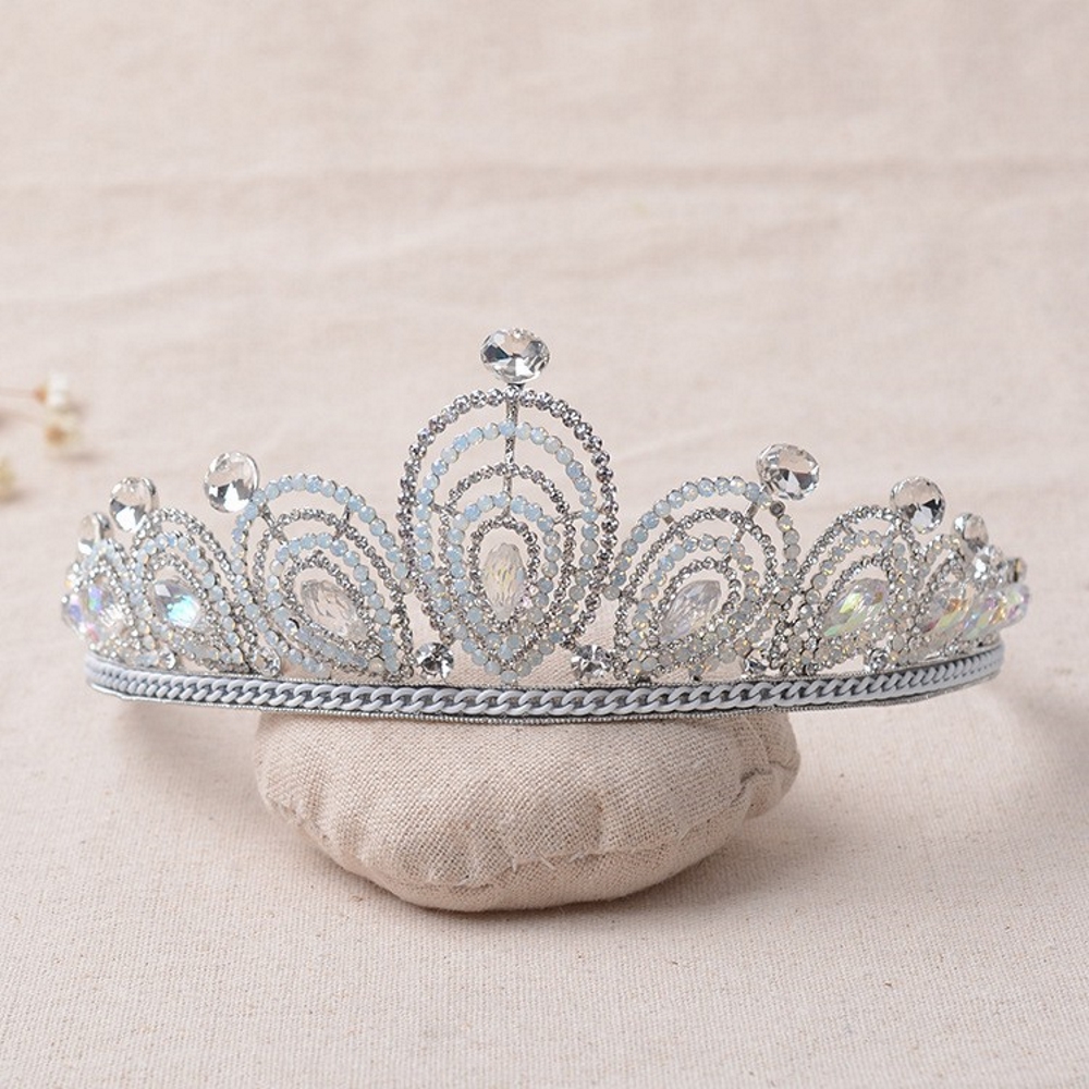 Crystal wedding hair crownl hair accessories handmade - 5