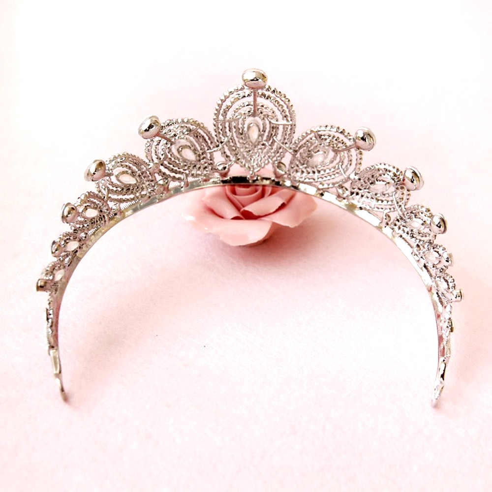 Crystal wedding hair crownl hair accessories handmade - 2