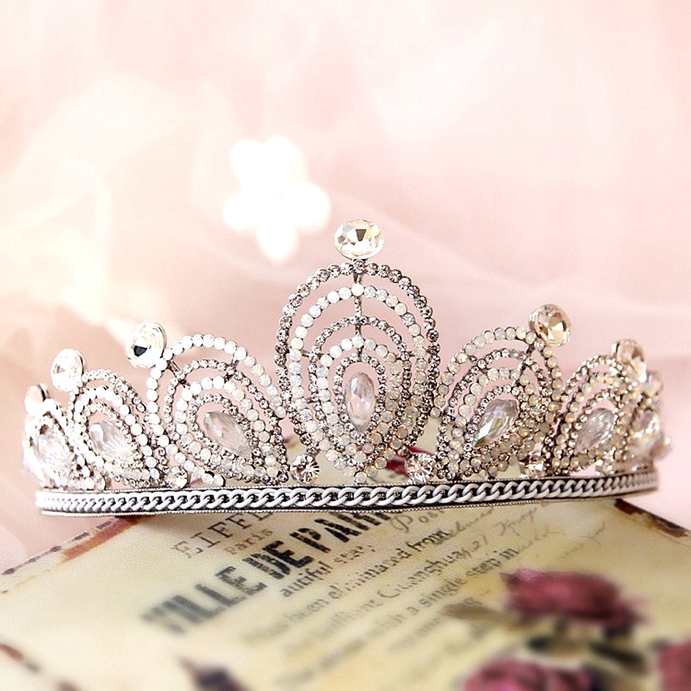 Crystal wedding hair crownl hair accessories handmade - 4