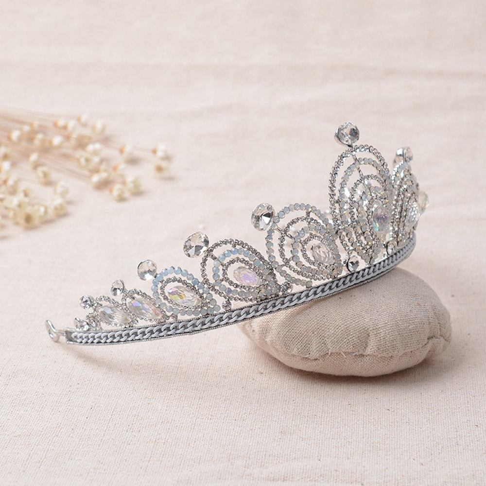 Crystal wedding hair crownl hair accessories handmade - 6