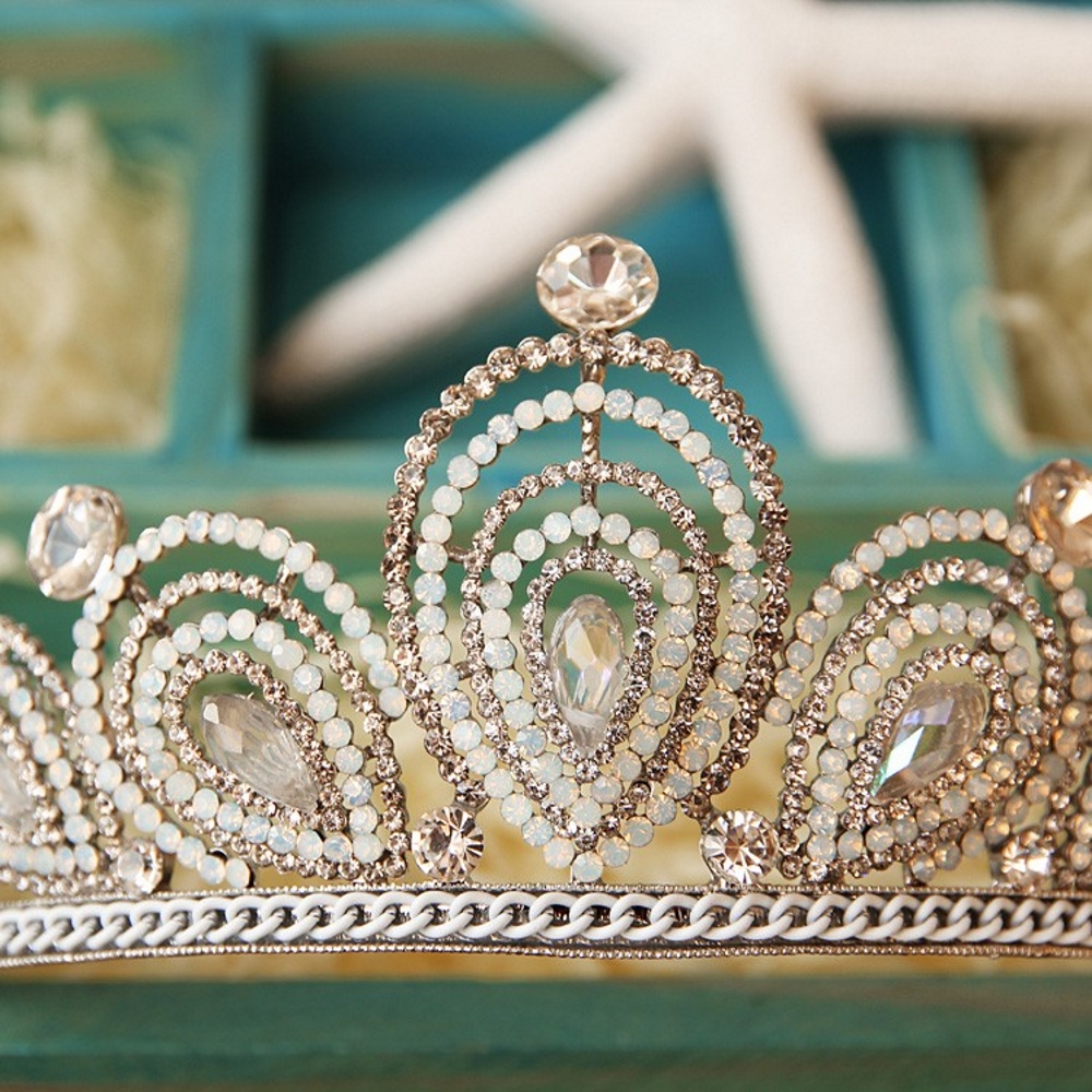Crystal wedding hair crownl hair accessories handmade - 3