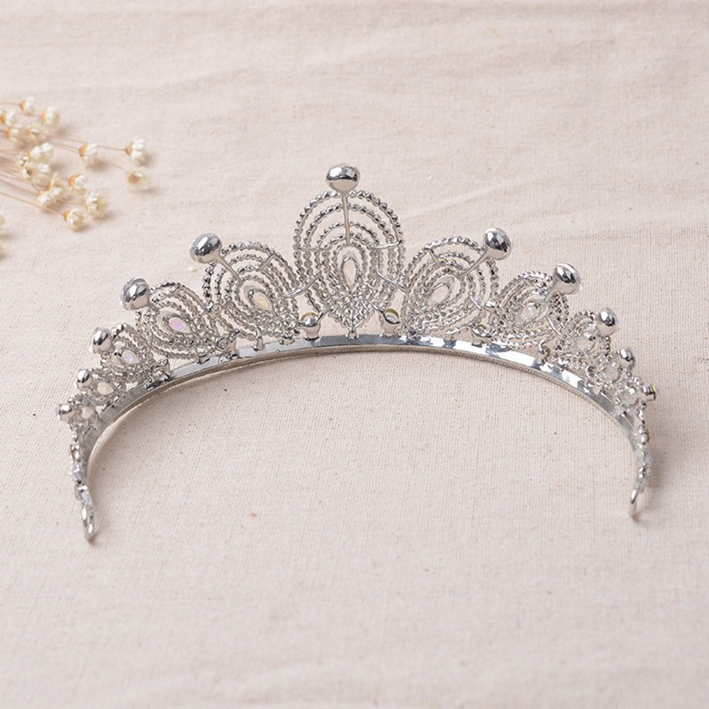 Crystal wedding hair crownl hair accessories handmade - 8