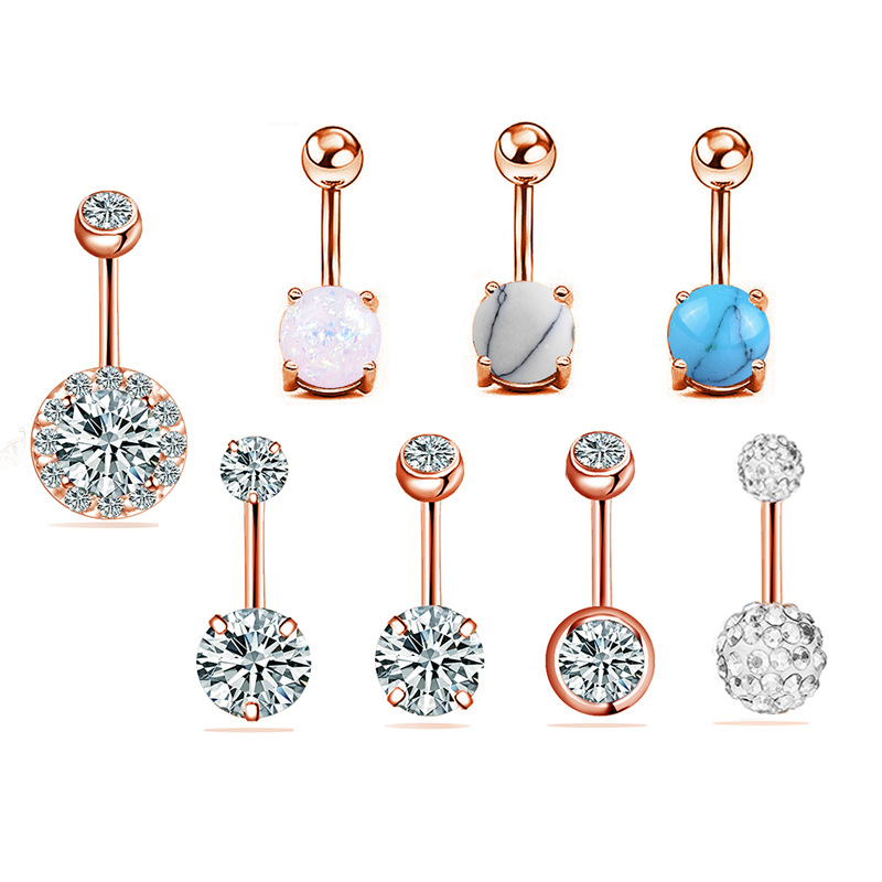 Navelpiercingar 8 st / set  - 2