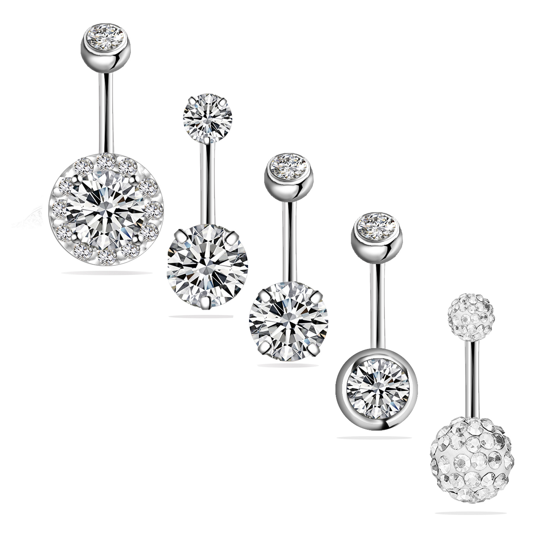 Navelpiercingar 8 st / set  - 3