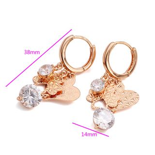 18K Gold Filled Earrings CZ - 3