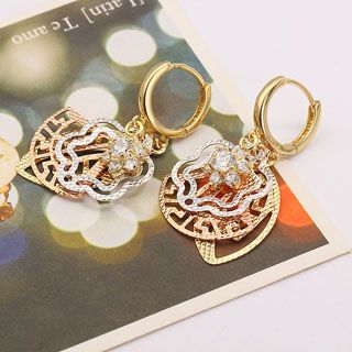 18K Gold Filled Earrings CZ - 3