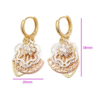 18K Gold Filled Earrings CZ - 4