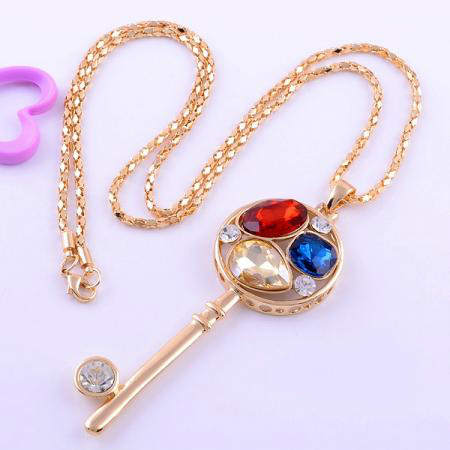 14K Guldfyllda Guld Filled gulddoublé HALSBAND Österrikiska Kristall - 2