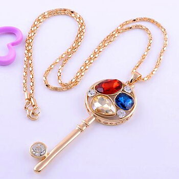 14K Guldfyllda Guld Filled gulddoublé HALSBAND Österrikiska Kristall