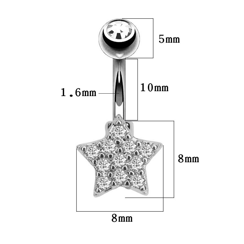 Navel Belly Button Ring Body Piercing - 2