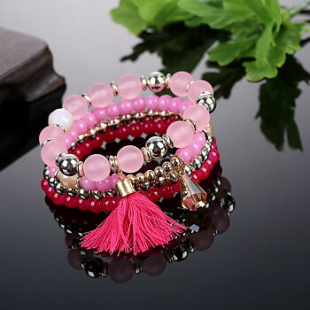 Böhmen armband tofs