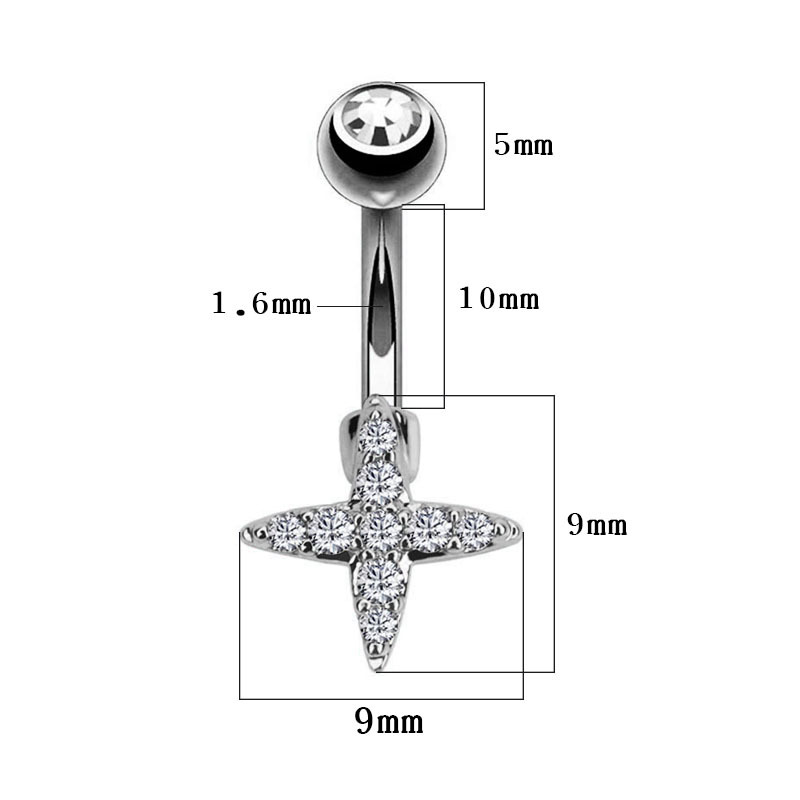 Navelpiercing CZ - 2