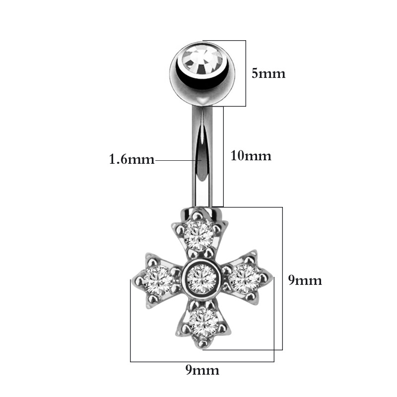 Navelpiercing CZ - 2