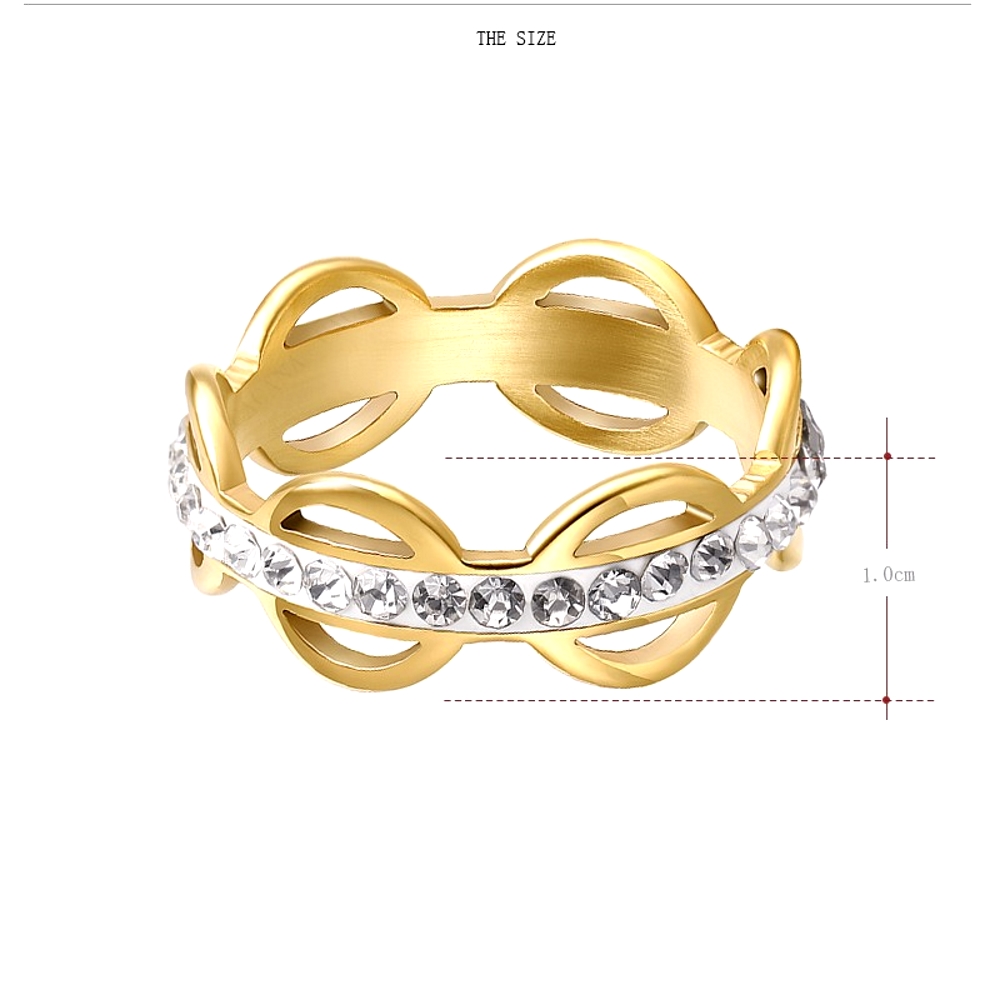 Stainless Steel Ring Engagement CZ - 2