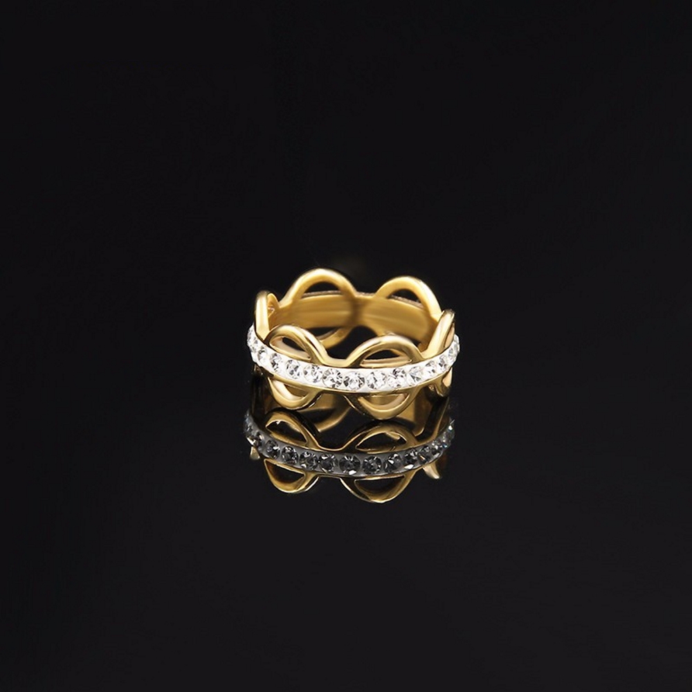 Stainless Steel Ring Engagement CZ - 4