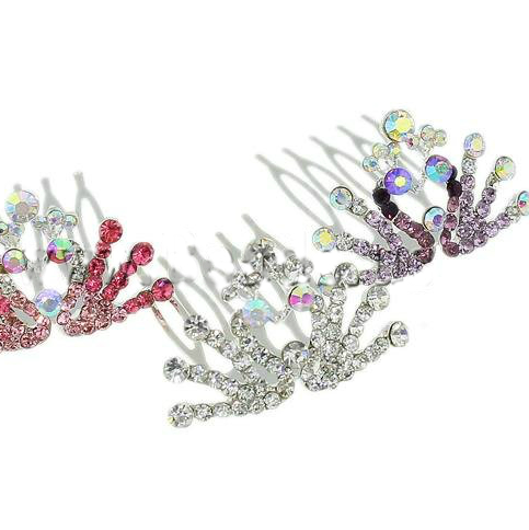 Hair Combs, crown shape, shining design