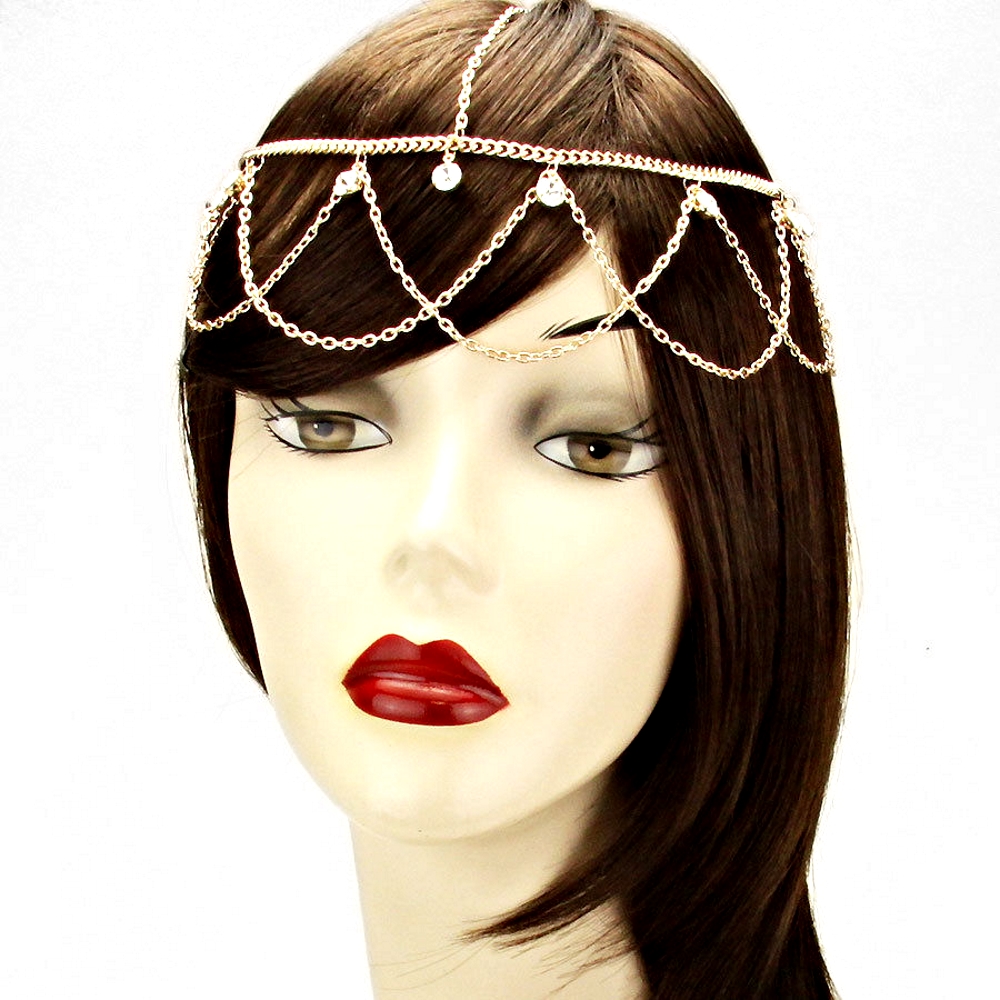 Women Hair Band Chains 