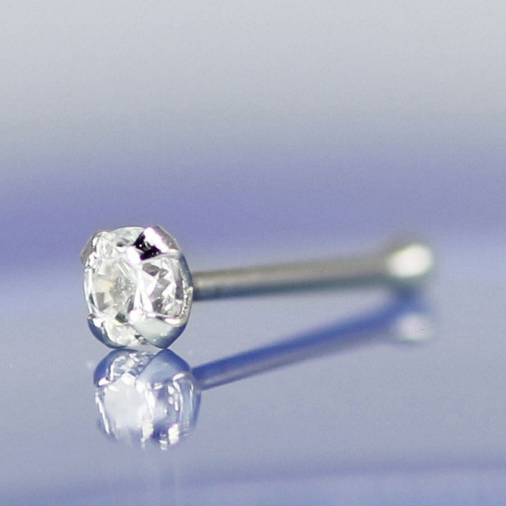 9K WHITE Gold Nose - 3