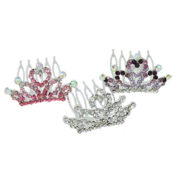 Hair Combs, crown shape, shining design