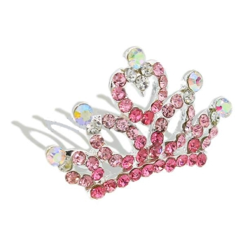 Hair Combs, crown shape, shining design - 2