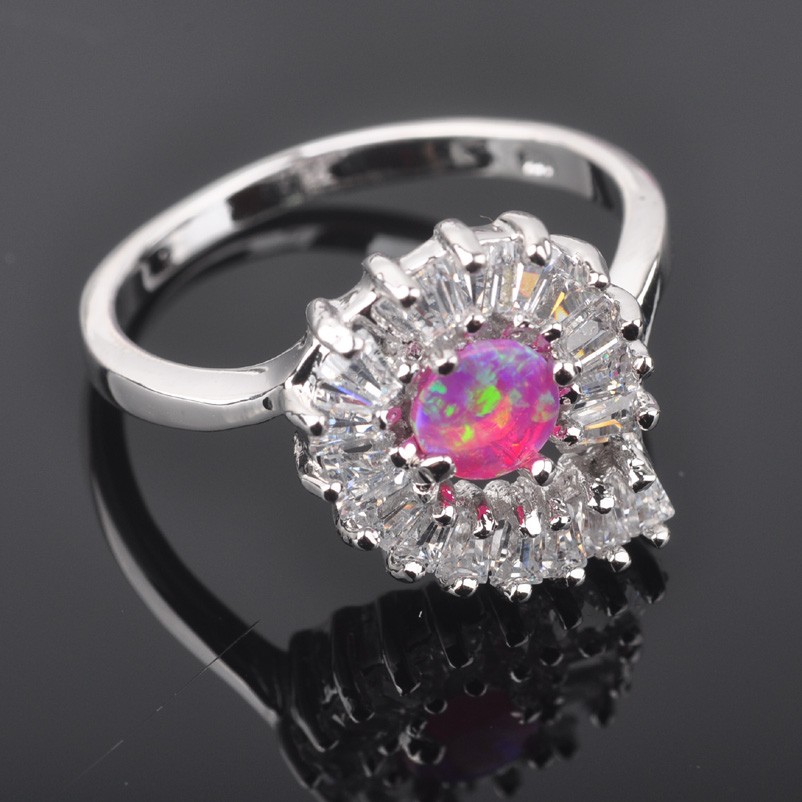 Silversmycken filled ring ROSA Brand Opal - 3