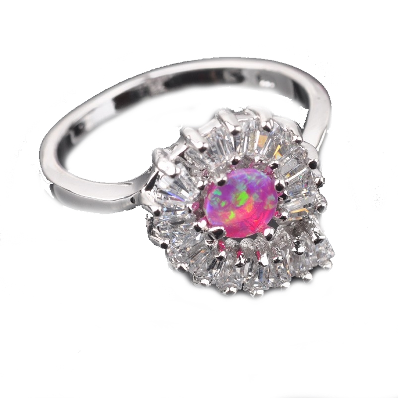 Silversmycken filled ring ROSA Brand Opal - 2