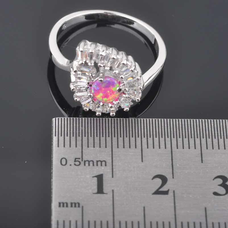 Silversmycken filled ring ROSA Brand Opal - 4