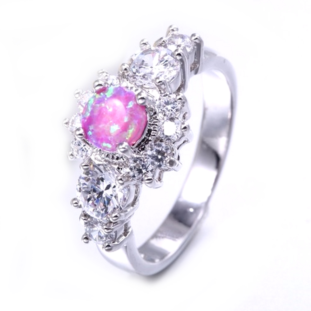 Silversmycken filled ring ROSA Brand Opal