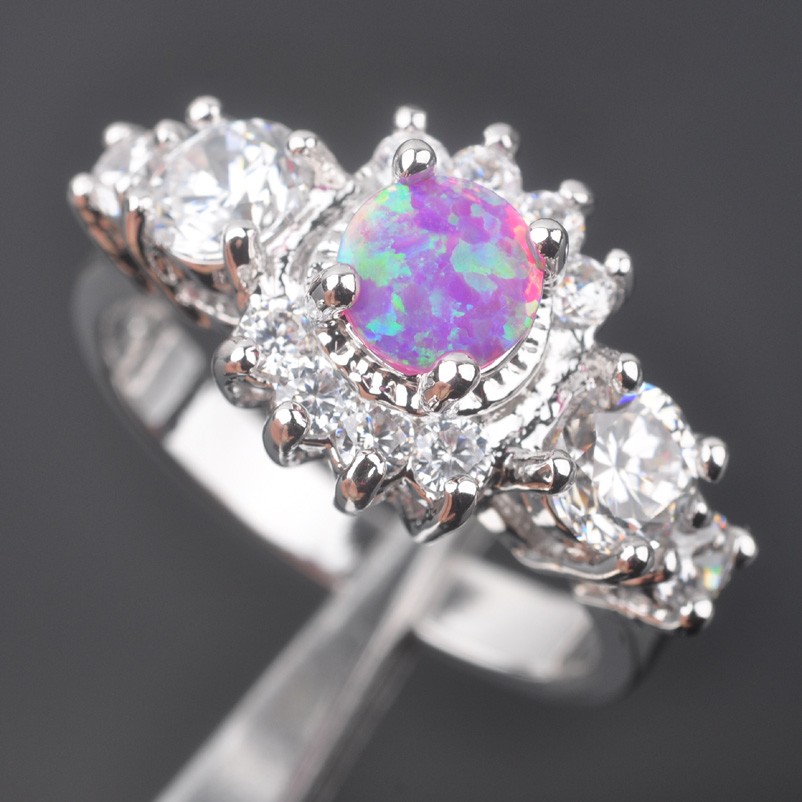 Silversmycken filled ring ROSA Brand Opal - 2